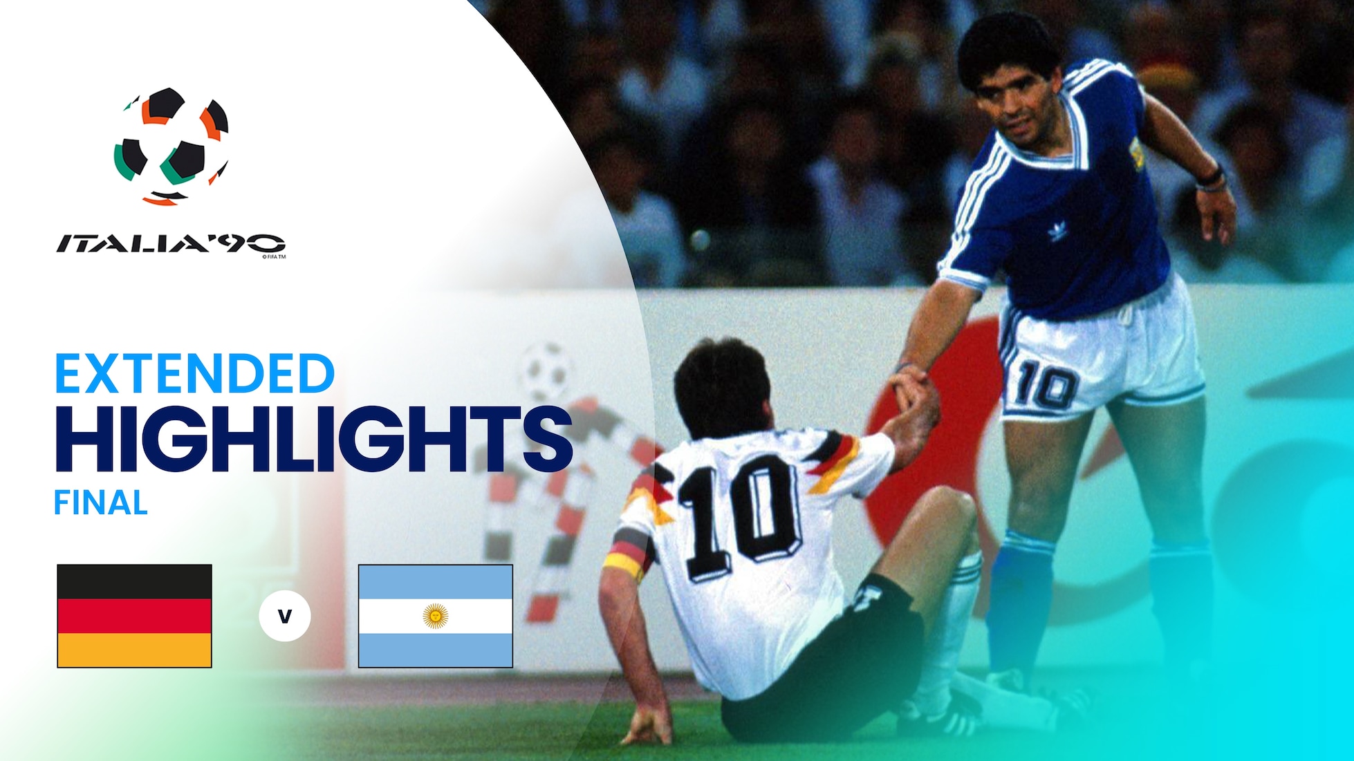 Germania Ovest - Argentina | Finale | Coppa del mondo FIFA Italia 1990 | Highlights estesi