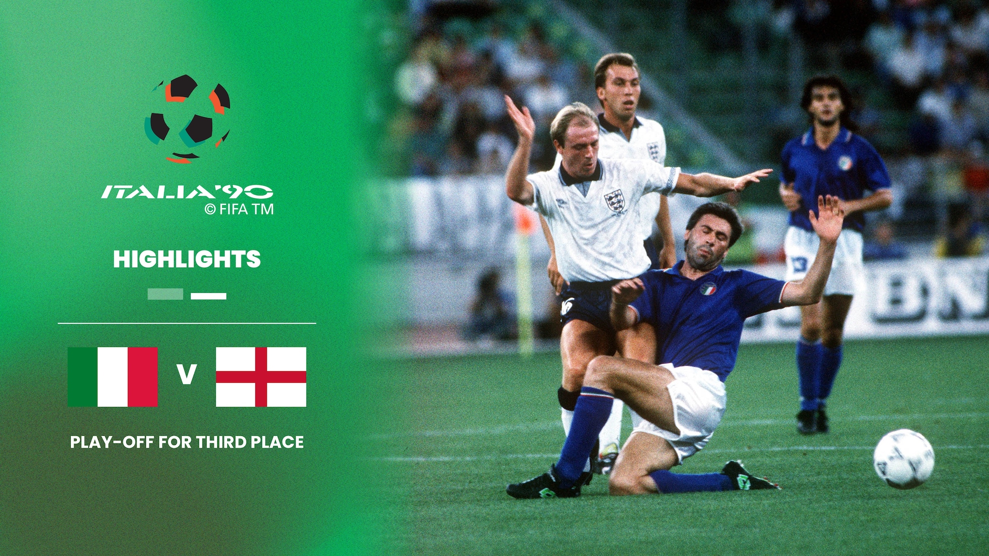 Italia vs Inglaterra | Partido por el tercer puesto | Copa Mundial de la FIFA Italia 1990™ | Highlights