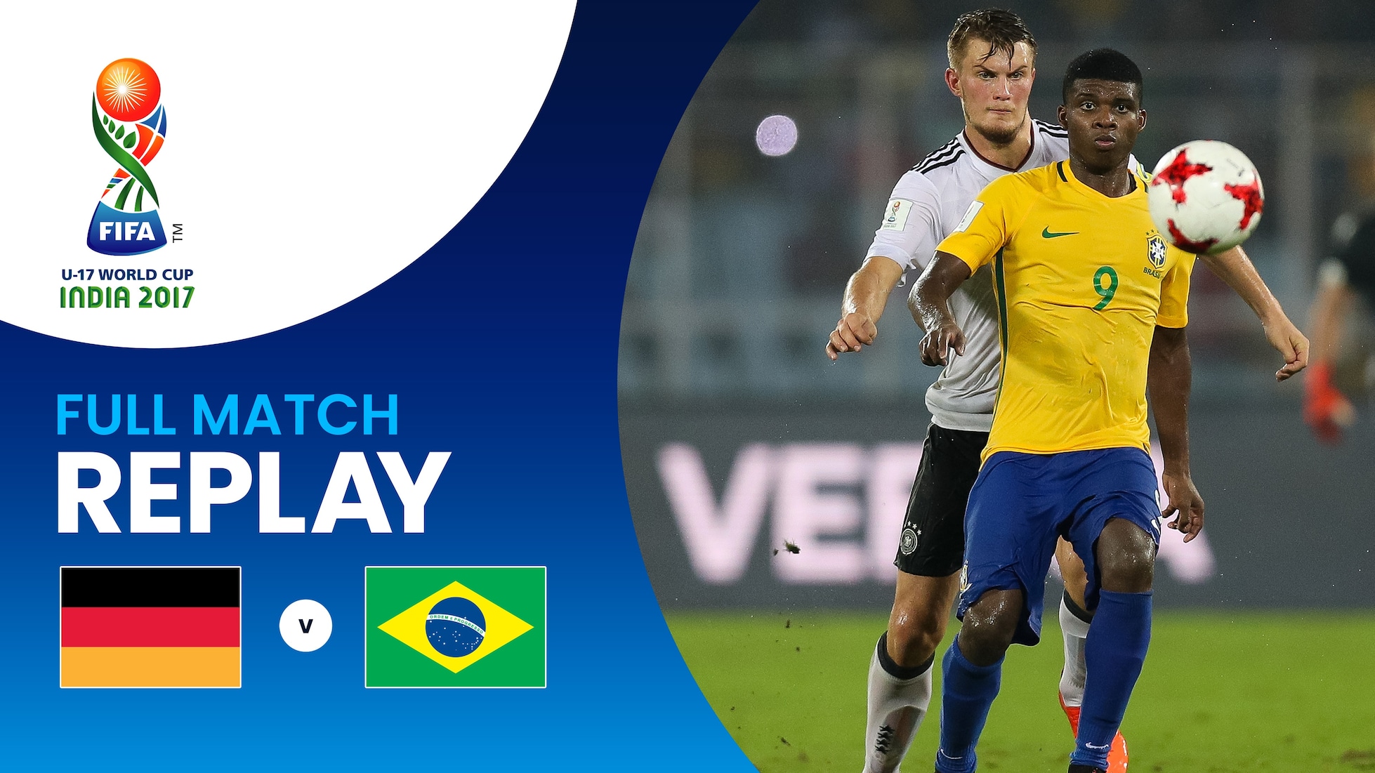 Deutschland - Brasilien | Viertelfinale | FIFA U-17-Weltmeisterschaft Indien 2017™ | Spiel in voller Länge