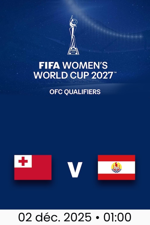 Tonga - Tahiti | Match amical | Qualifications de l'OFC | Coupe du Monde Féminine de la FIFA 27™